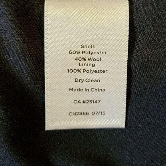 Talbots Black & Red Polka-dot Wool Blend Lined Skirt Size 8 Petite - Picture 8 of 8